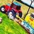 Chained Tractor Towing Train Simulator